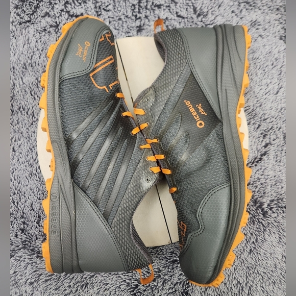 Icebug Anima3 RB9X Grey Orange Running Shoe Men's Size 12 - Picture 5 of 9